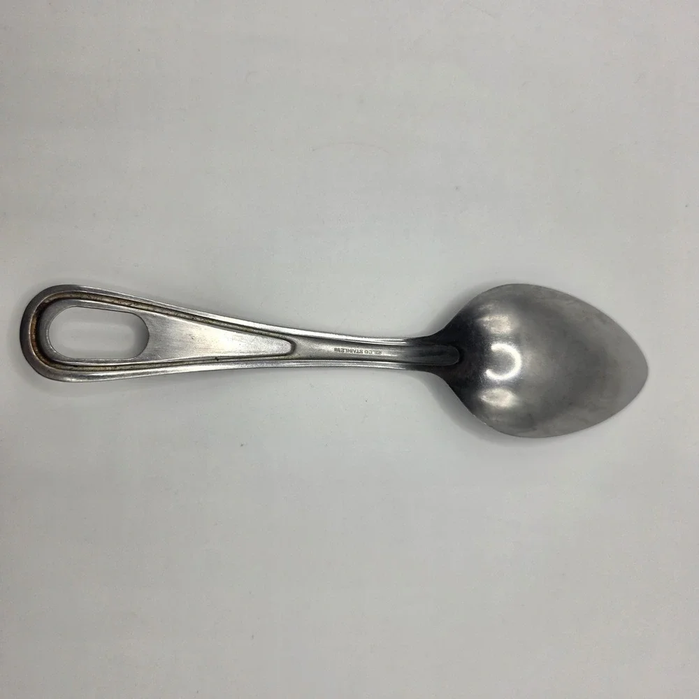Vintage US Military Silco Stainless Steel Mess Kit Spoon US Stamped GI Surplus
